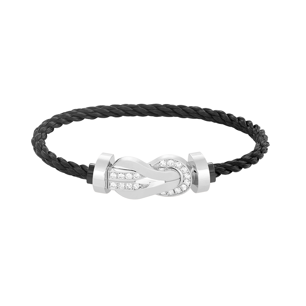 ¡®Twinkle jewelry¡¯CHANCE LARGE 8 FIGURE BUCKLE HALF DIAMOND BRACELET SILVER