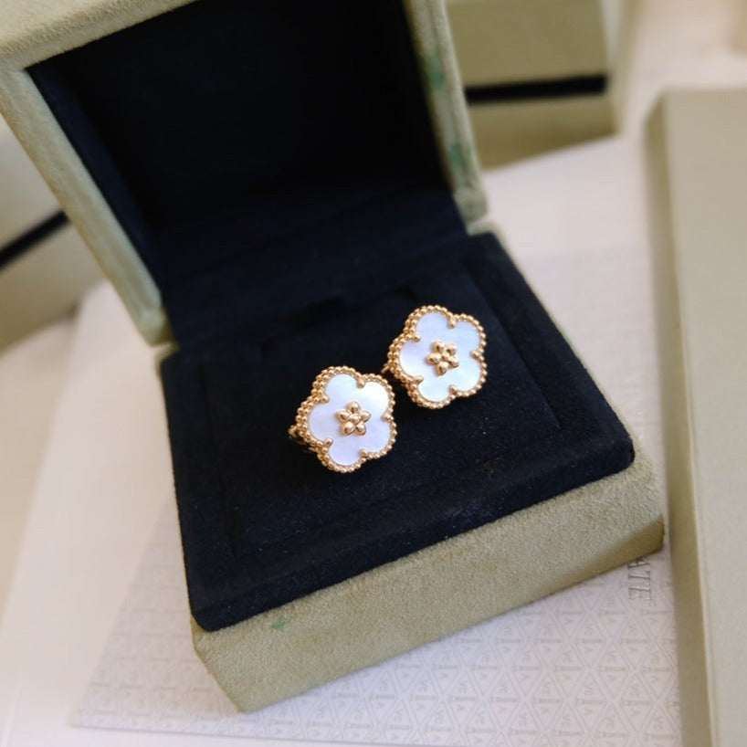 ¡®Twinkle jewelry¡¯LUCKY PINK GOLD WHITE MOP EARRINGS