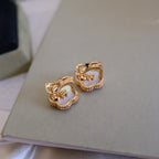 ¡®Twinkle jewelry¡¯LUCKY PINK GOLD WHITE MOP EARRINGS