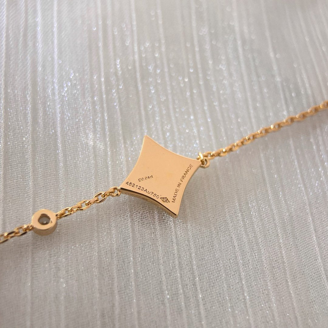 ¡®Twinkle jewelry¡¯COLOR STAR CARNELIAN PINK GOLD DIAMOND BRACELET