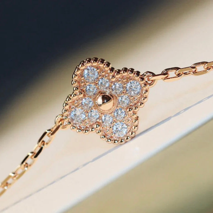 ¡®Twinkle jewelry¡¯CLOVER 20 MOTIFS DARK MOP DIAMOND  NECKLACE