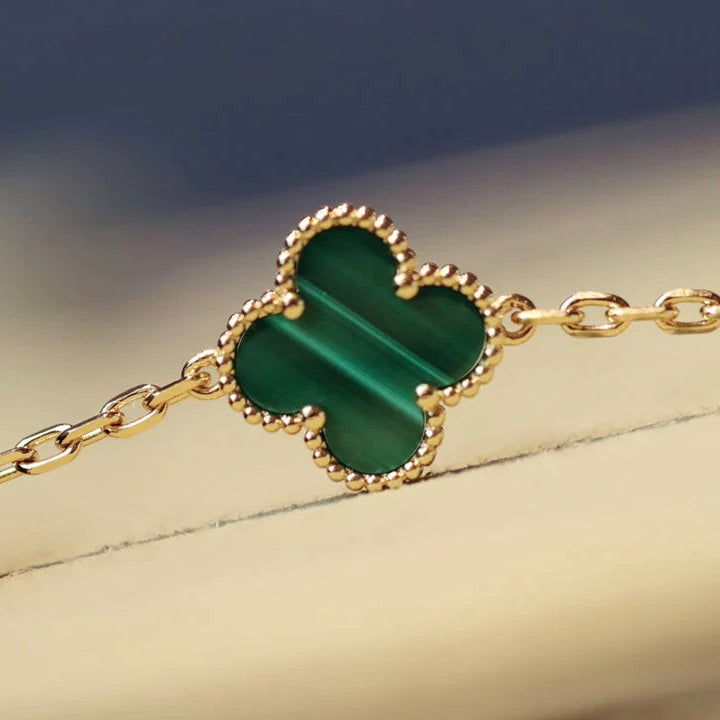 ¡®Twinkle jewelry¡¯CLOVER 20 MOTIFS MALACHITE GOLD