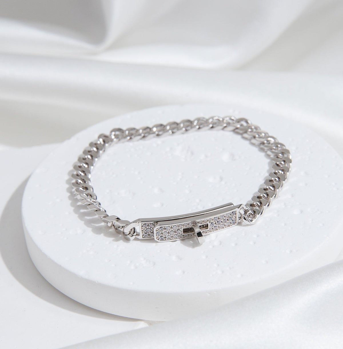 ¡®Twinkle jewelry¡¯KELLY CHAIN SILVER DIAMOND BRACELET