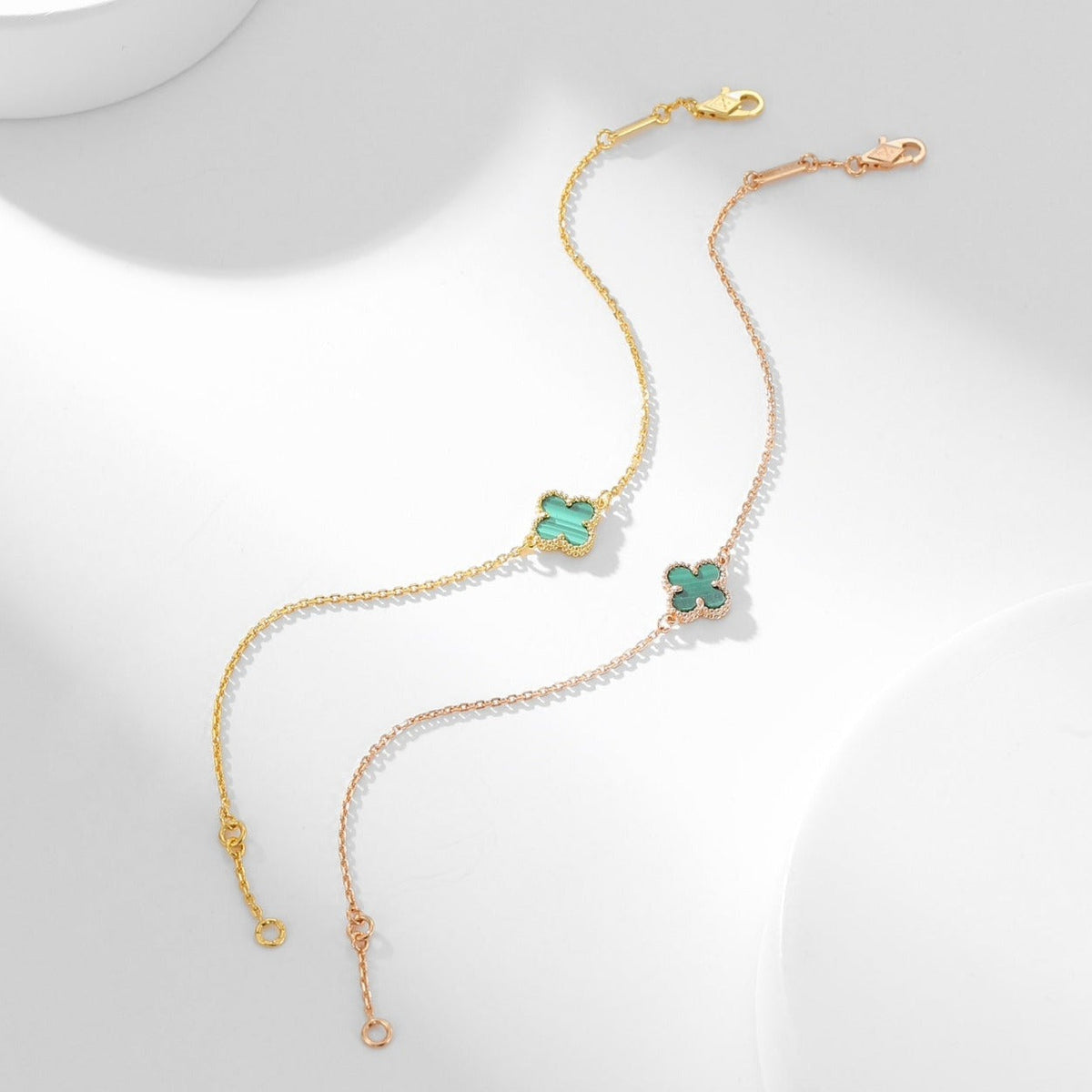 ¡®Twinkle jewelry¡¯CLOVER BRACELET MALACHITE 1 MOTIF