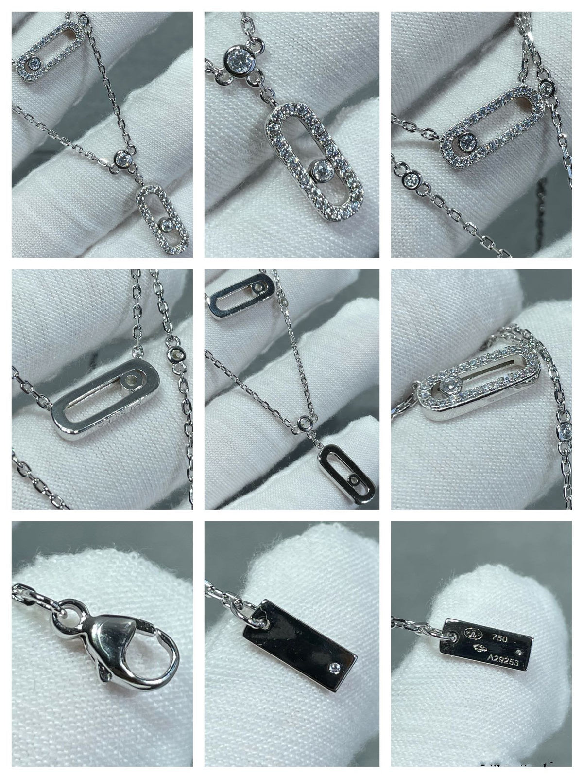 [Twinkle jewelrys]MOVE 2 ROW DIAMOND NECKLACE