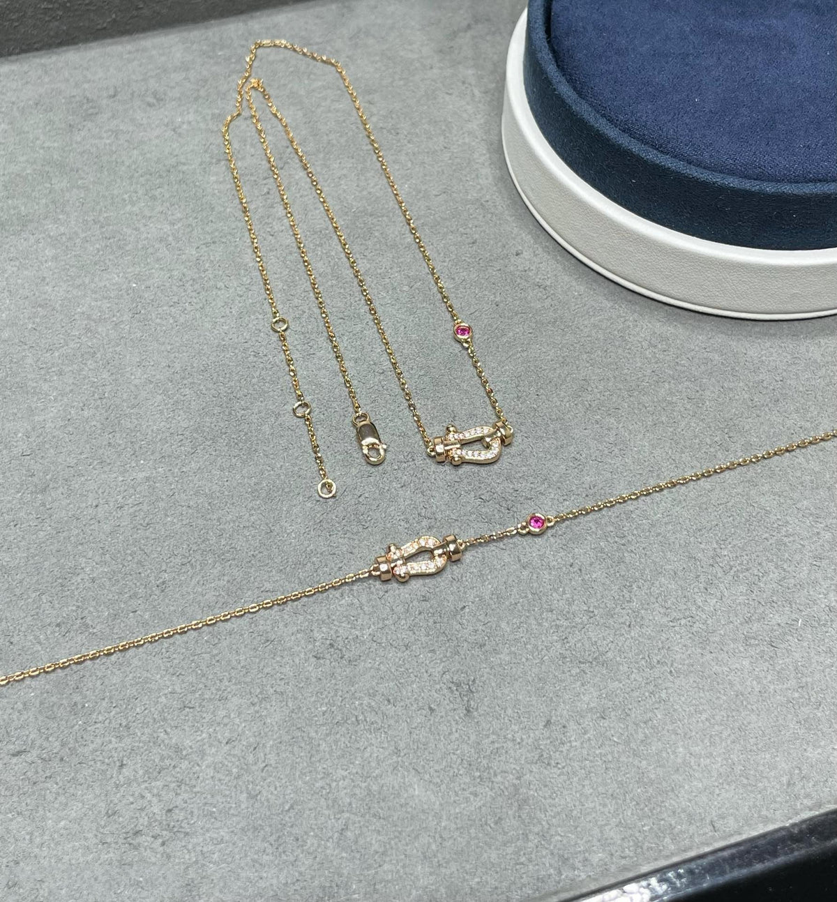 ¡®Twinkle jewelry¡¯FORCE 10 DIAMOND PINK GOLD NECKLACE