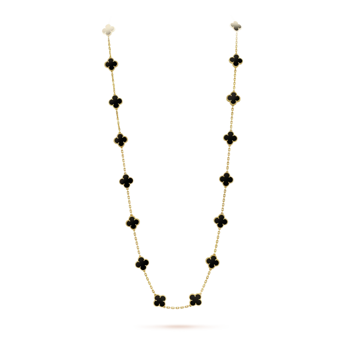 ¡®Twinkle jewelry¡¯CLOVER 20 MOTIFS ONYX NECKLACE