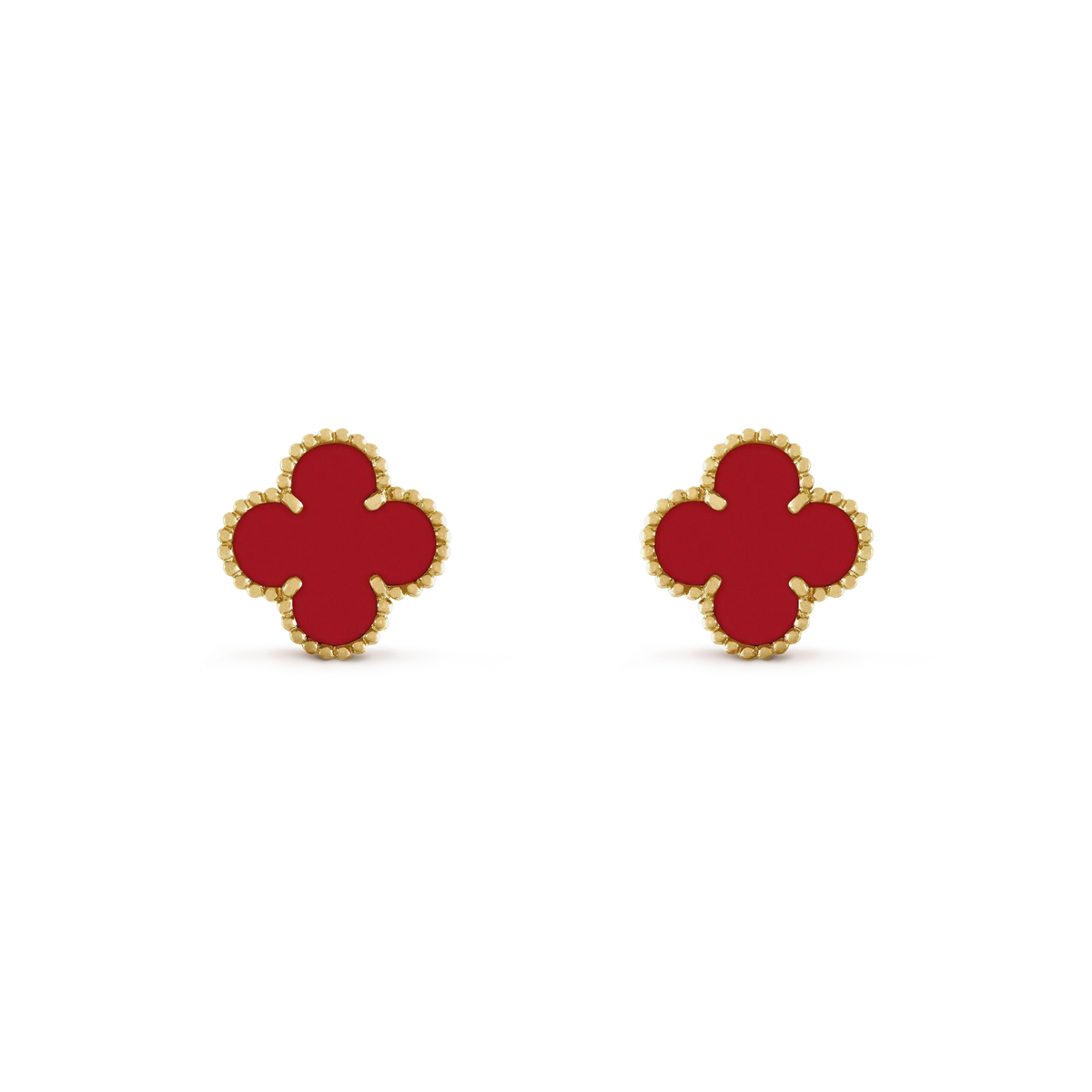 ¡®Twinkle jewelry¡¯CLOVER MINI 9.5MM CARNELIAN EARRINGS