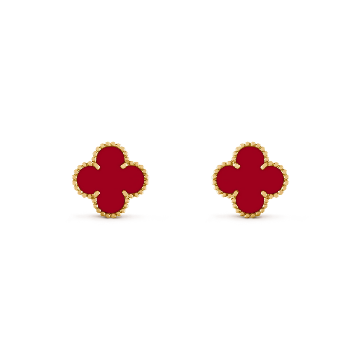 ¡®Twinkle jewelry¡¯CLOVER MEDIUM 1 MOTIFS CARNELIAN  EARRINGS
