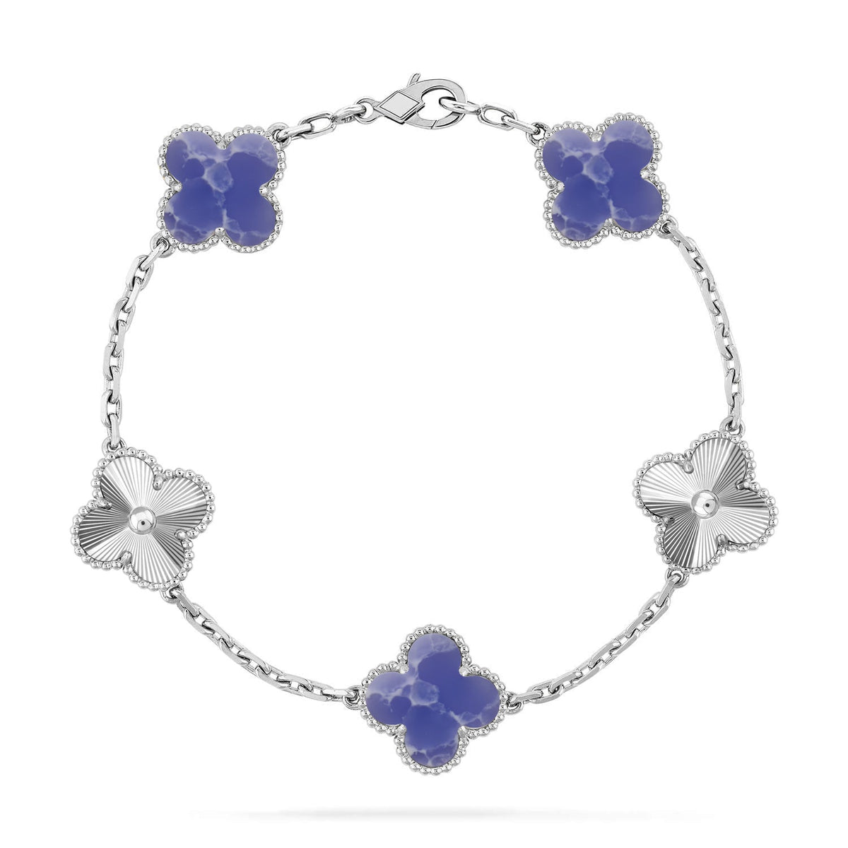 [Twinkle jewelry]New CLOVER 5 MOTIF BLUE VEINS BRACELET COLLECTION