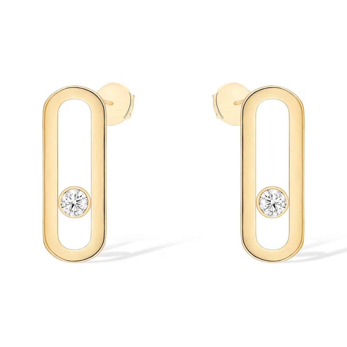 [Twinkle jewelrys]MOVE UNO SMALL 1 DIAMOND EARRINGS