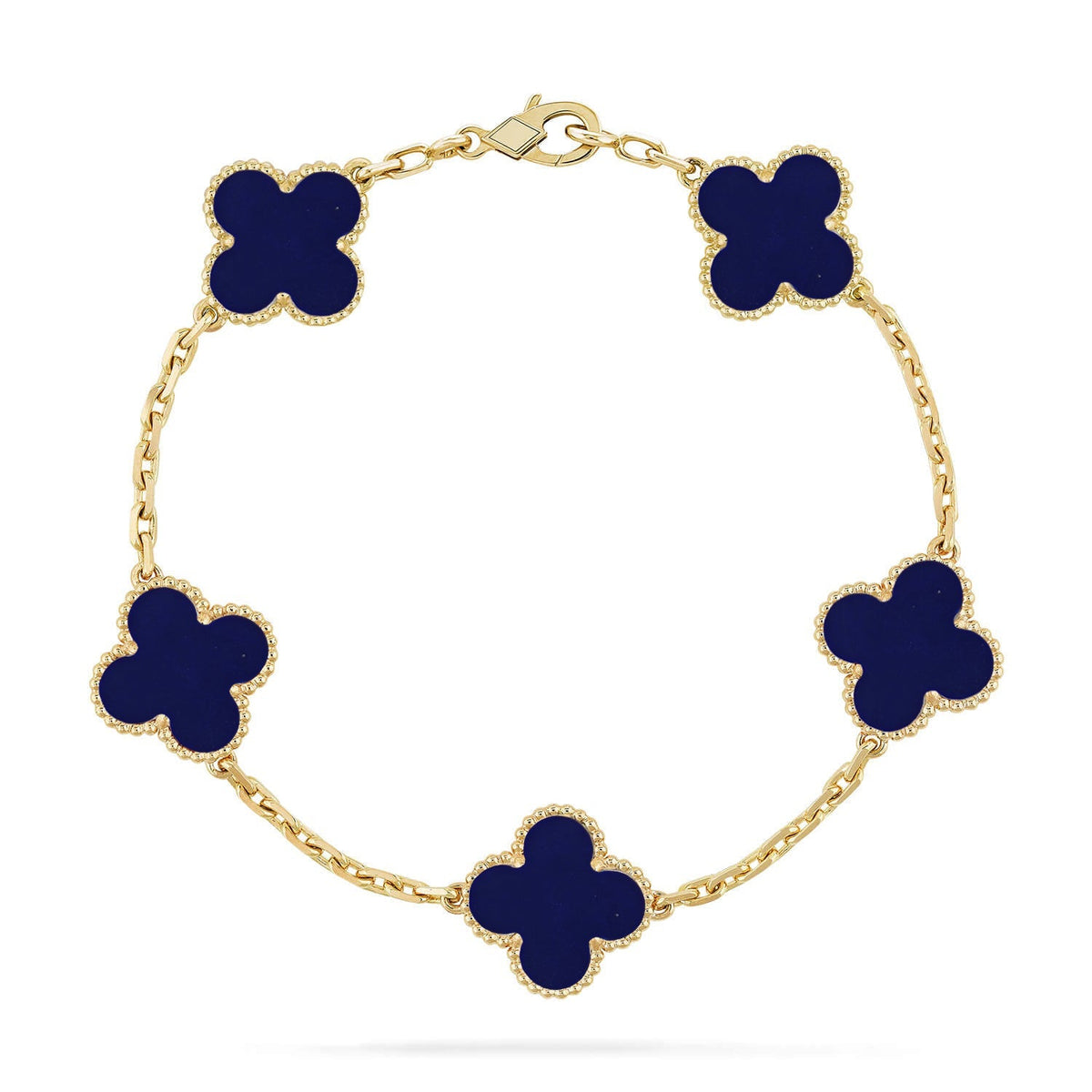 [Twinkle jewelry]New CLOVER 5 MOTIF LAPIS LAZULI BRACELET COLLECTION