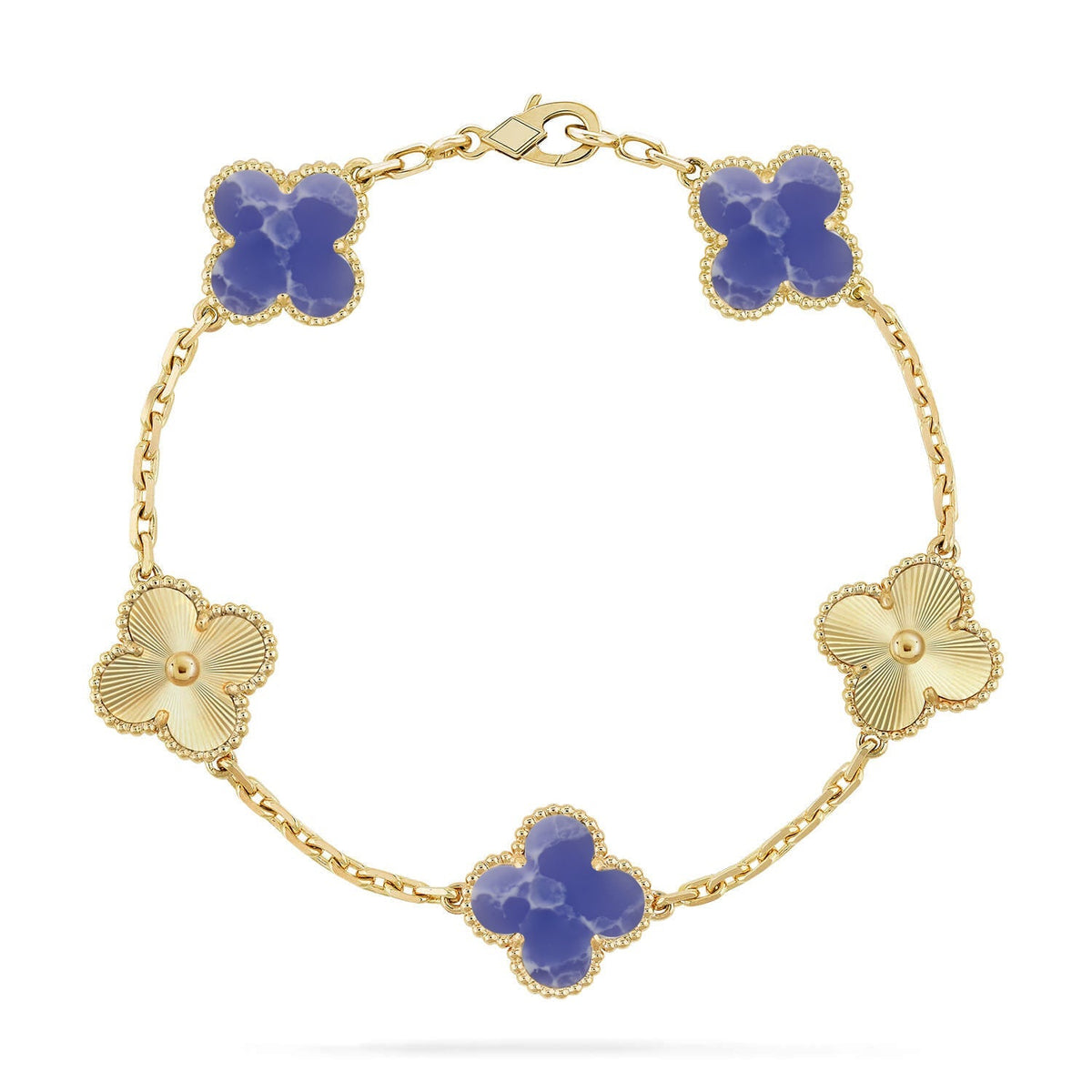 [Twinkle jewelry]New CLOVER 5 MOTIF BLUE VEINS BRACELET COLLECTION