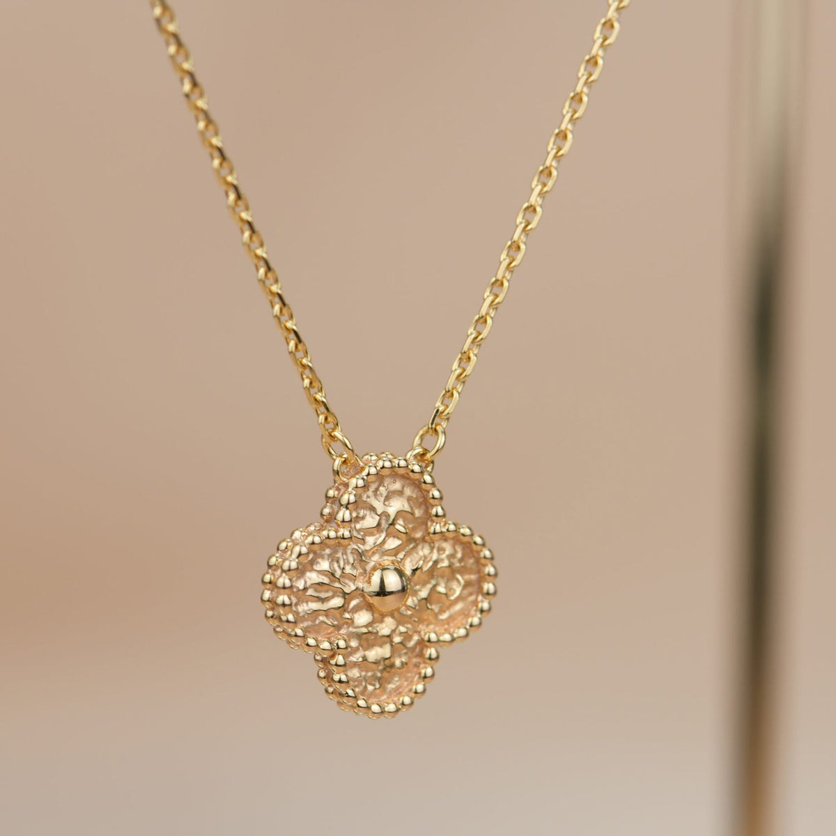 ¡®Twinkle jewelry¡¯CLOVER 15MM  BRONZING NECKLACE