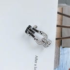 ¡®Twinkle jewelry¡¯FORCE LARGE HORSESHOE BLACK WHITE DIAMOND BRACELET SILVER