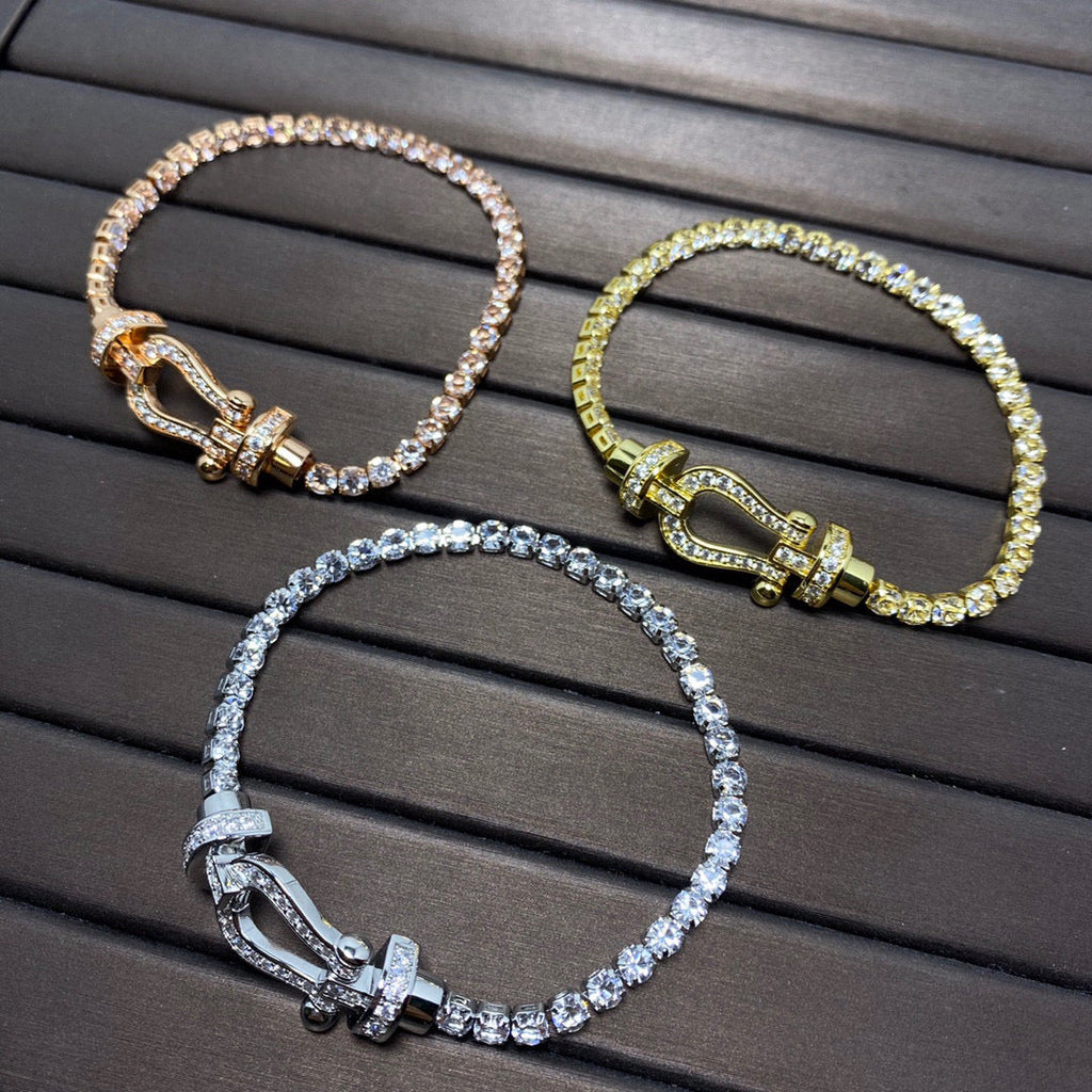 ¡®Twinkle jewelry¡¯FORCE  HORSESHOE  DIAMOND TENNIS BRACELET