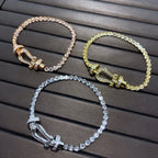 ¡®Twinkle jewelry¡¯FORCE  HORSESHOE  DIAMOND TENNIS BRACELET