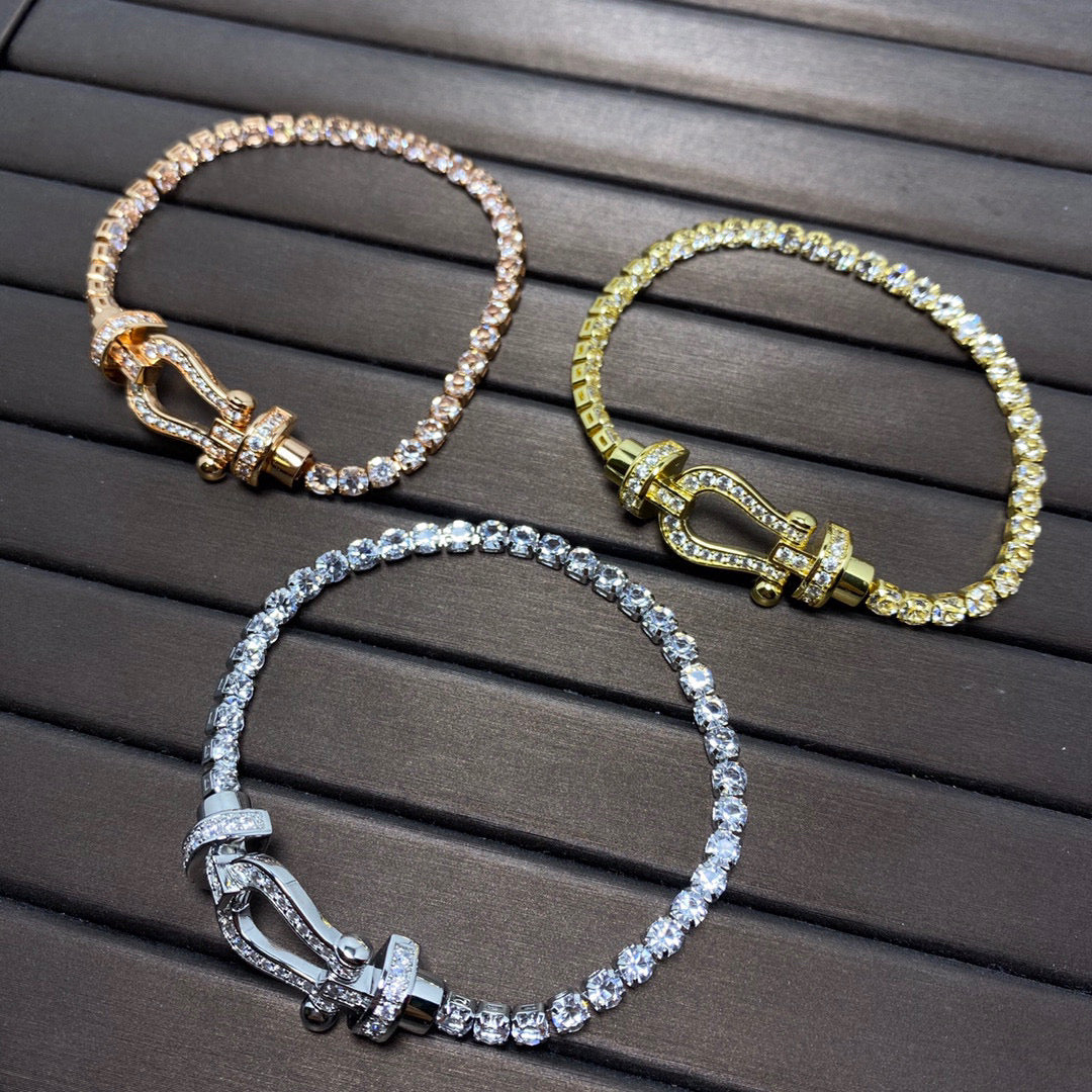 ¡®Twinkle jewelry¡¯FORCE  HORSESHOE  DIAMOND TENNIS BRACELET