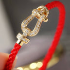 ¡®Twinkle jewelry¡¯FORCE LARGE HORSESHOE FULL DIAMOND BRACELET ROSE GOLD