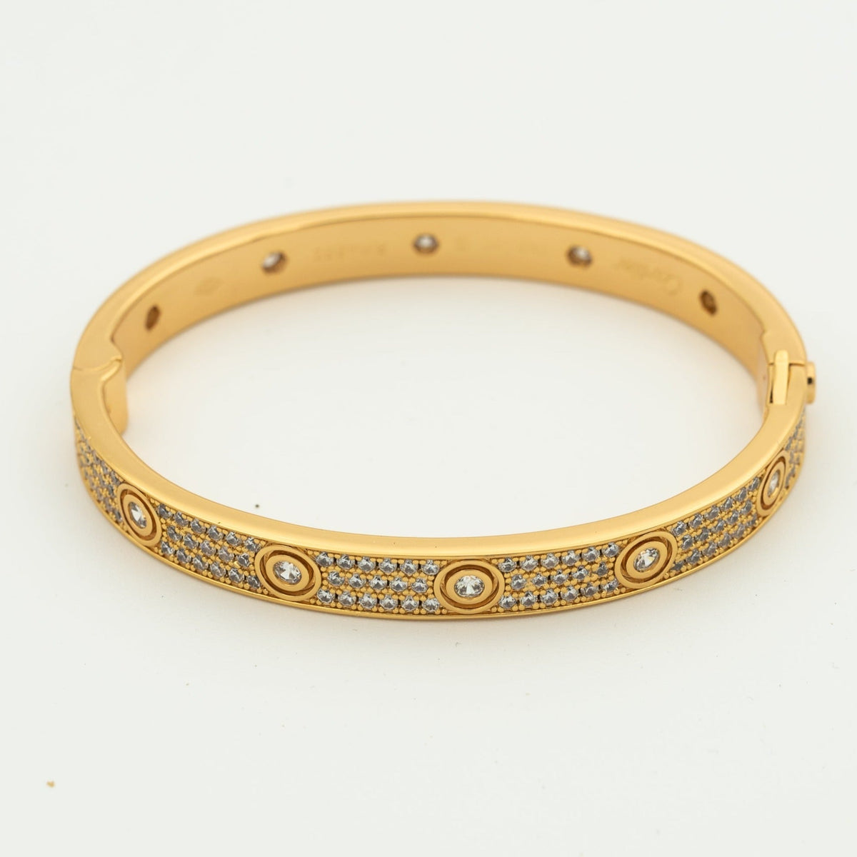¡®Twinkle jewelry¡¯LOVE BRACELET 6.1MM DIAMOND-PAVED 10 BIG DIAMONDS