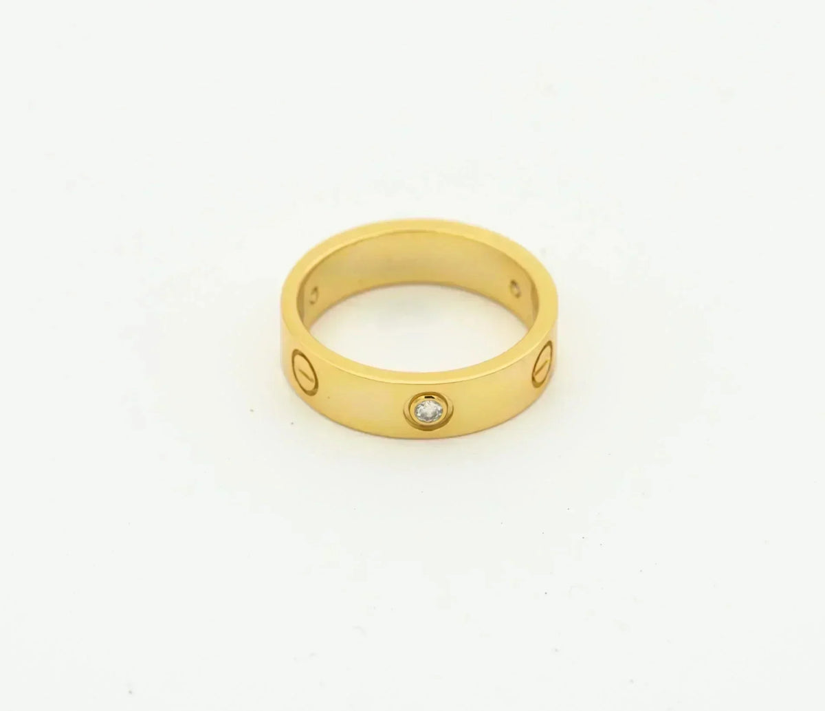 ¡®Twinkle jewelry¡¯LOVE RING 4MM 1 DIAMOND GOLD