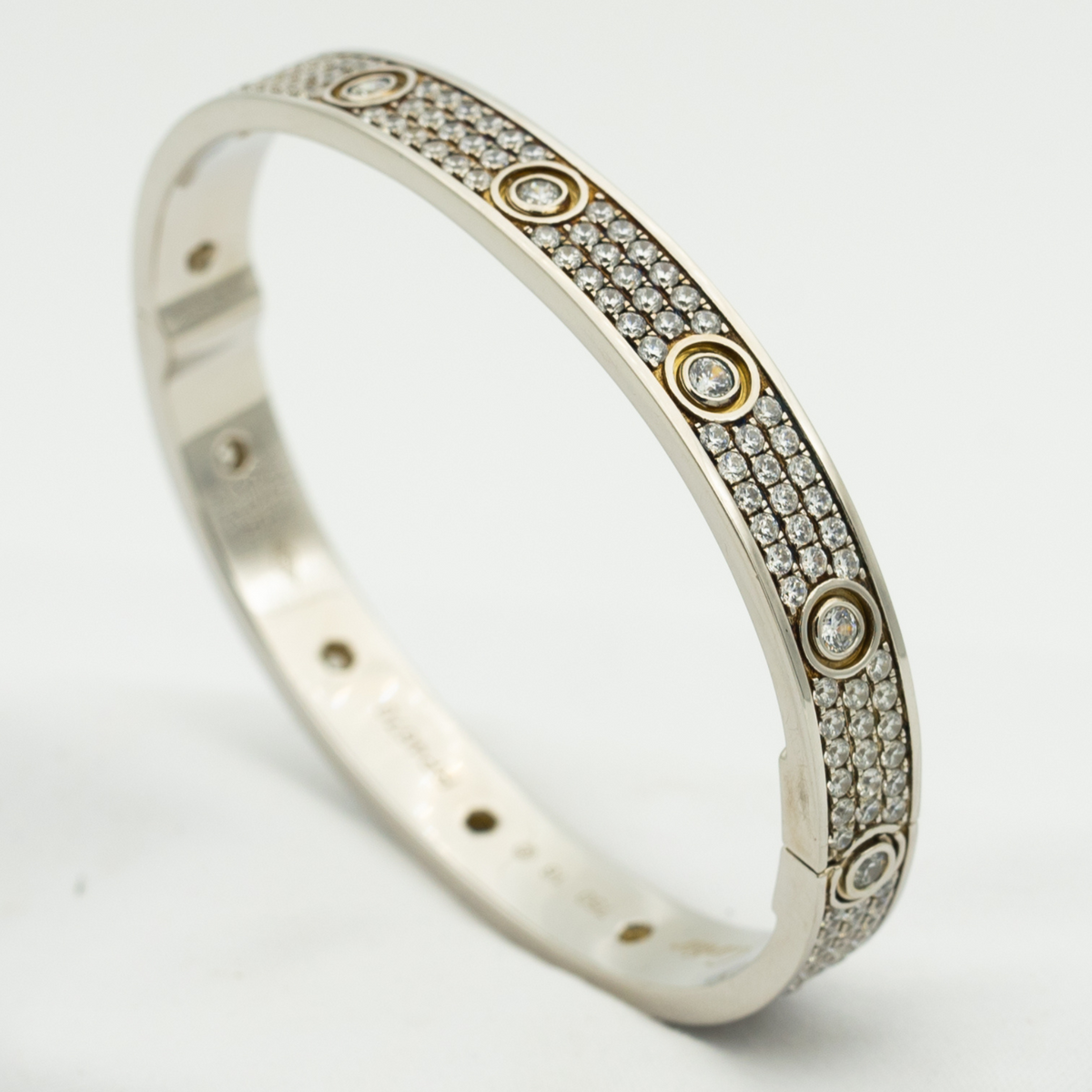 ¡®Twinkle jewelry¡¯LOVE BRACELET 6.1MM DIAMOND-PAVED 10 BIG DIAMONDS