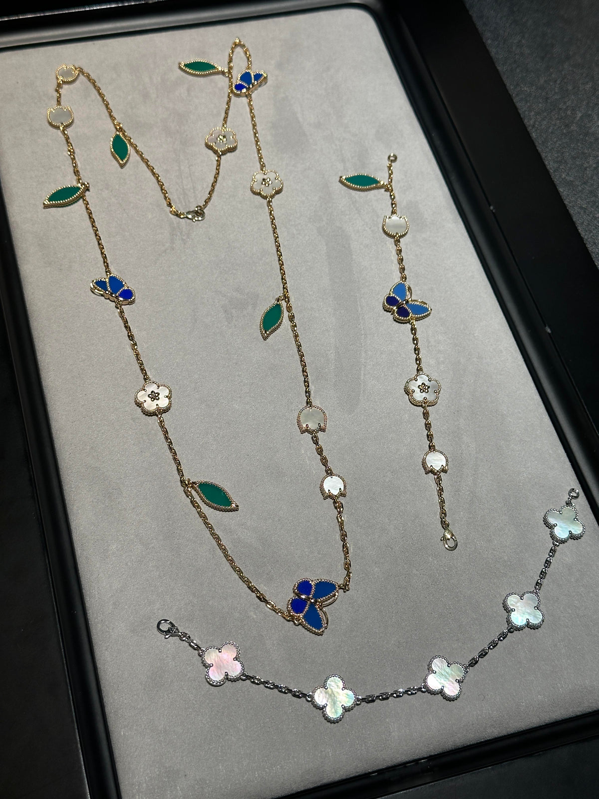 [Twinkle jewelry] 26 NEW CLOVER 15 MOTIFS LUCKY NECKLACE
