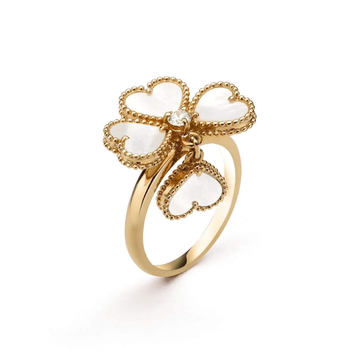 ¡®Twinkle jewelry¡¯SWEET CLOVER WHITE MOP RING