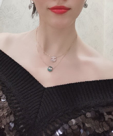 ¡®Twinkle jewelry¡¯JEUX DE ROSE GOLD DIAMOND NECKLACE
