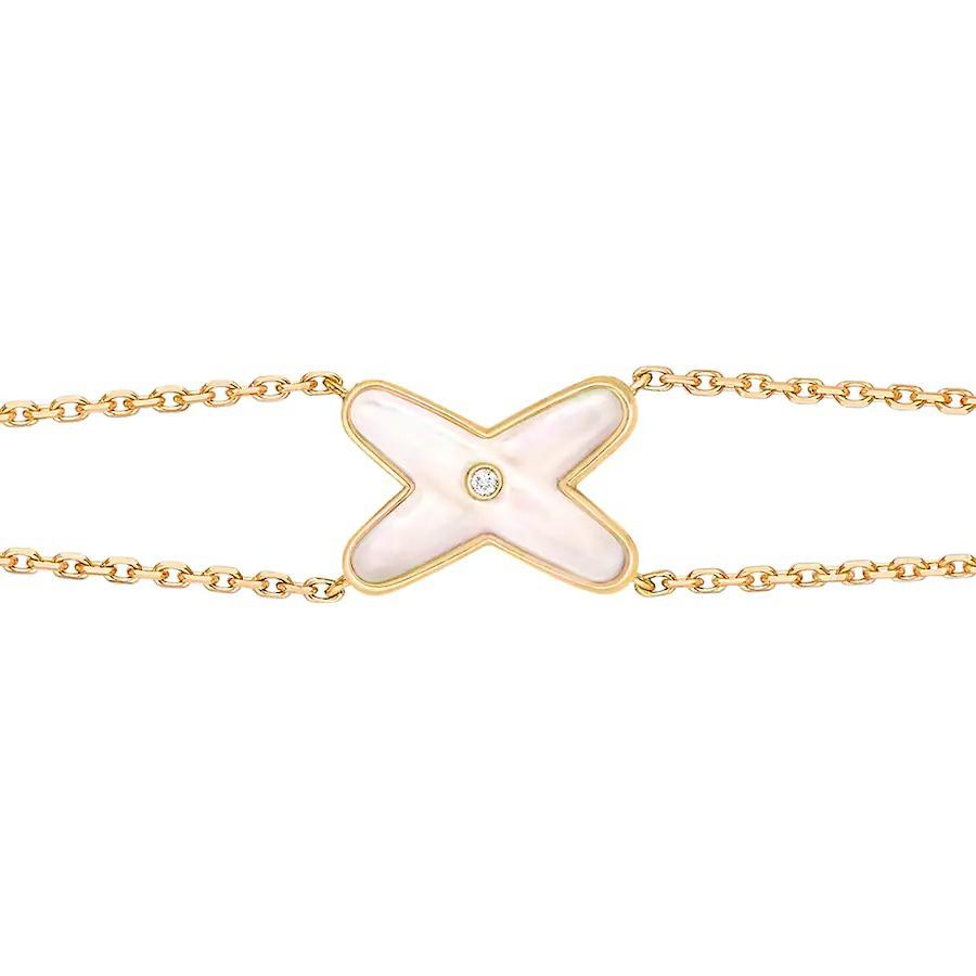 ¡®Twinkle jewelry¡¯JEUX BRACELET WHITE MOP GOLD 1 DIAMOND