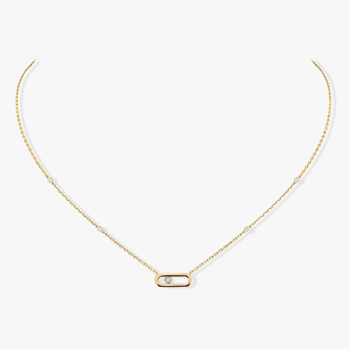 [Twinkle jewelrys]MOVE UNO DIAMOND NECKLACE