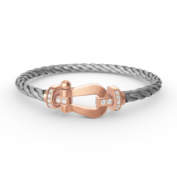 ¡®Twinkle jewelry¡¯FORCE LARGE HORSESHOE HALF DIAMOND BRACELET ROSE GOLD