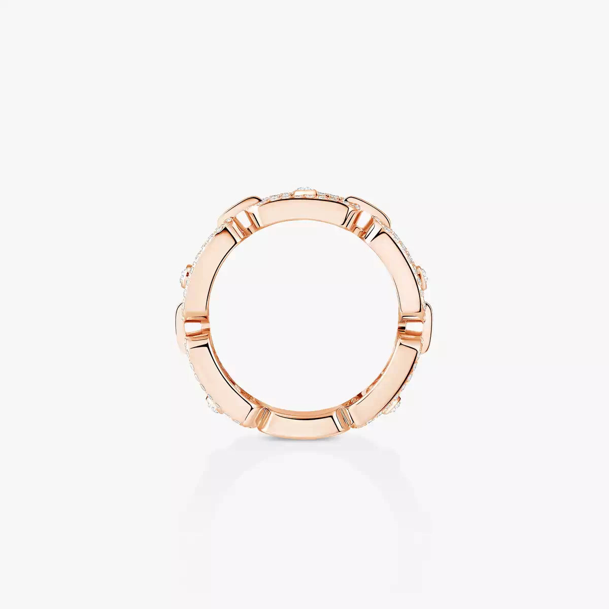 [Twinkle jewelrys]Move Link Pave_-Set Diamond Ring in Gold