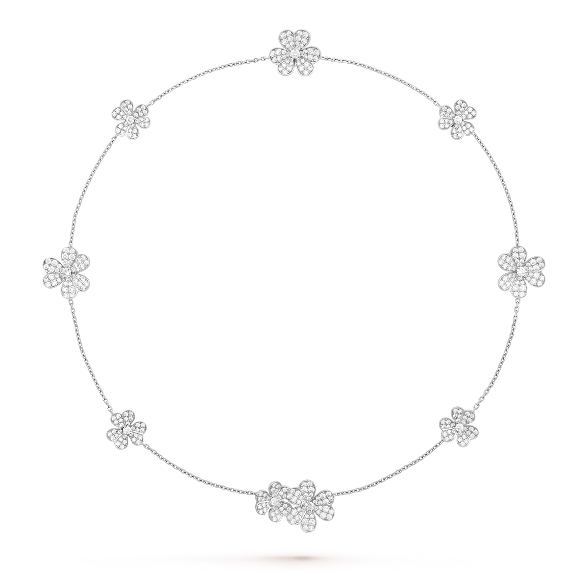 ¡®Twinkle jewelry¡¯FRIVOLE SILVER 9 FLOWERS NECKLACE