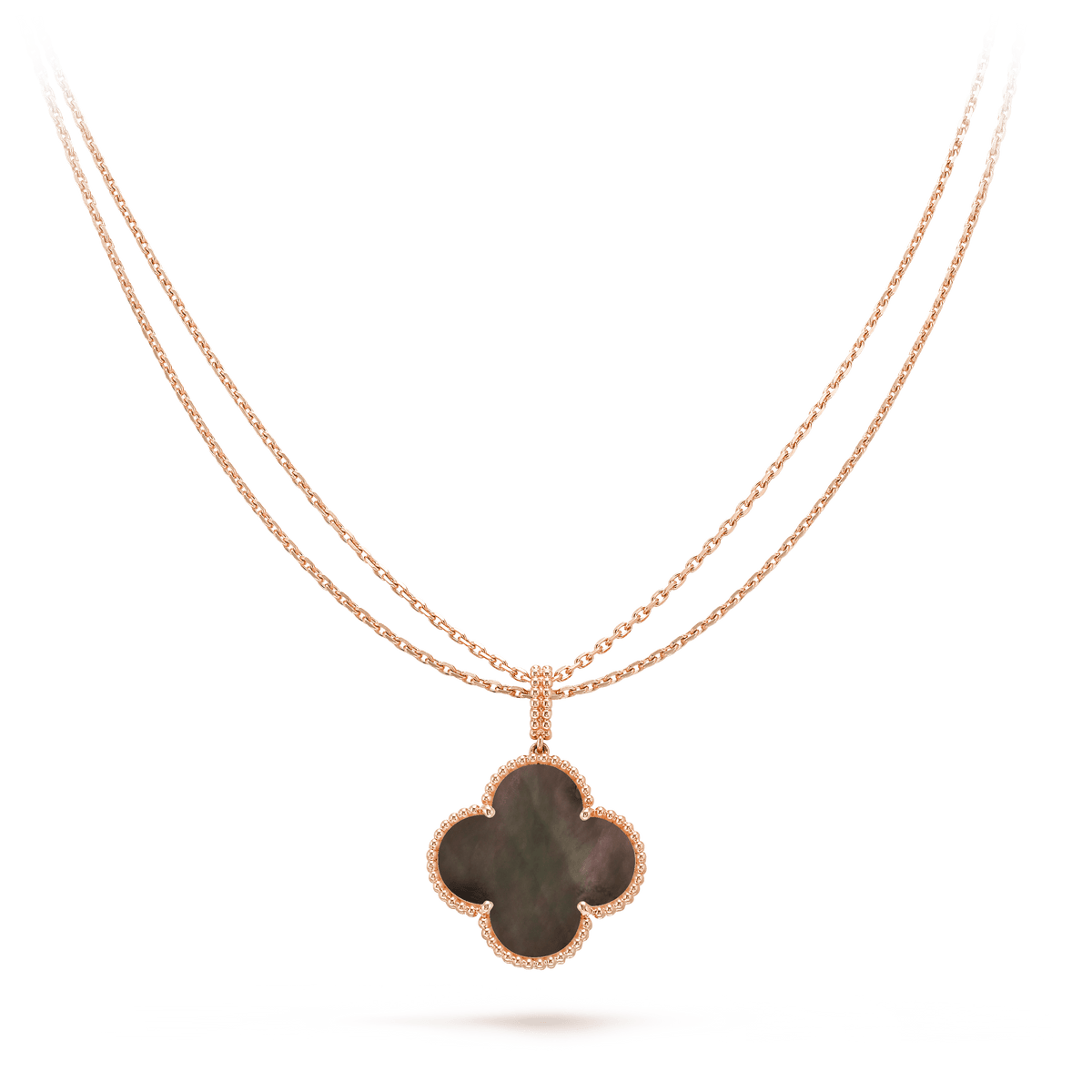 ¡®Twinkle jewelry¡¯CLOVER 25MM GOLD DARK MOP BIG CLOVER NECKLACE